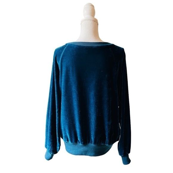 UMGEE WOMENS LONG SLEEVE OVERSIZED TEAL TOP SIZE SMALL - Picture 6 of 9